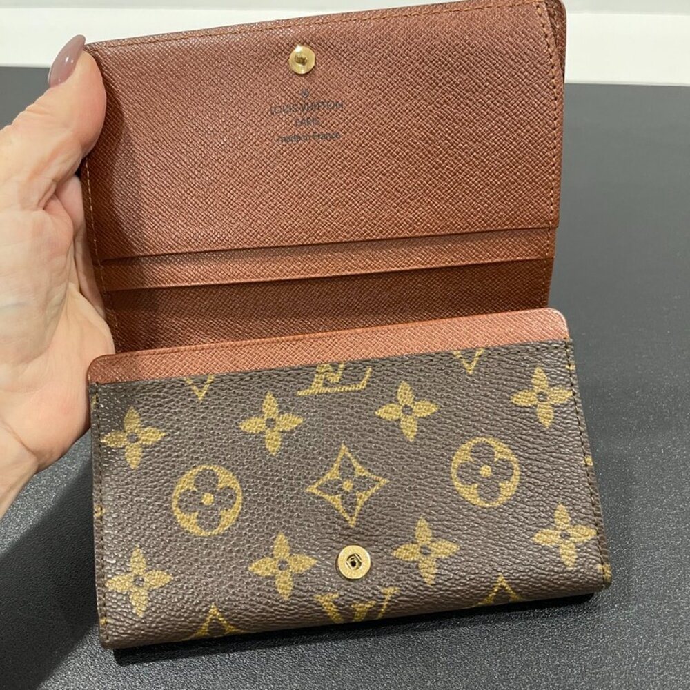 Louis Vuitton Monogram Porte-Monnaie Tresor Wallet (JB1380) - Picture 5 of 11